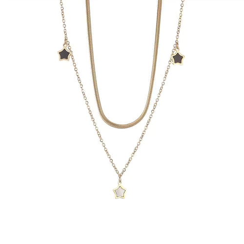 316L Stainless Steel Multilayer Star Charm Jewelry Set