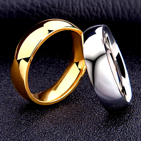 Simple 6mm Titanium Ring for Women & Men