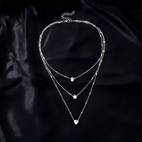 Liora Exquisite Zircon Lucky Clover Long Necklace